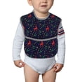 thumbnail image 6 of Hirioo Christmas Deer for Baby Waterproof Pocket Bib Adjustable Closed for Babies Toddlers with Large Pocket 6-24Months, 6 of 8