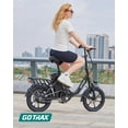 thumbnail image 2 of GOTRAX NEPHELE 16" Folding Electric Bike for Adults, 350W/36V/ 15.5Mph & 25Mile Commuting Adult E-bike, Black, 2 of 7