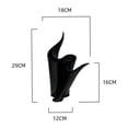 thumbnail image 2 of Jarrón de cerámica negro vibrante, arreglo floral hidropónico, adorno decorativo for el hogar, flores artificiales secas, 2 of 8