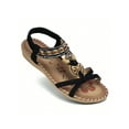 thumbnail image 4 of Women Sandals - Tropical & Floral Print Elastic Strap Lightweight Beach Shoes, 4 of 8