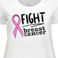 thumbnail image 4 of Inktastic Fight Breast Cancer Pink Ribbon Women's Plus Size T-Shirt, 4 of 5