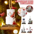 thumbnail image 2 of Colgante de muñeco de nieve de Navidad, adornos colgantes para árbol de Navidad, decoración de fiesta, 4 Uds., 2 of 2