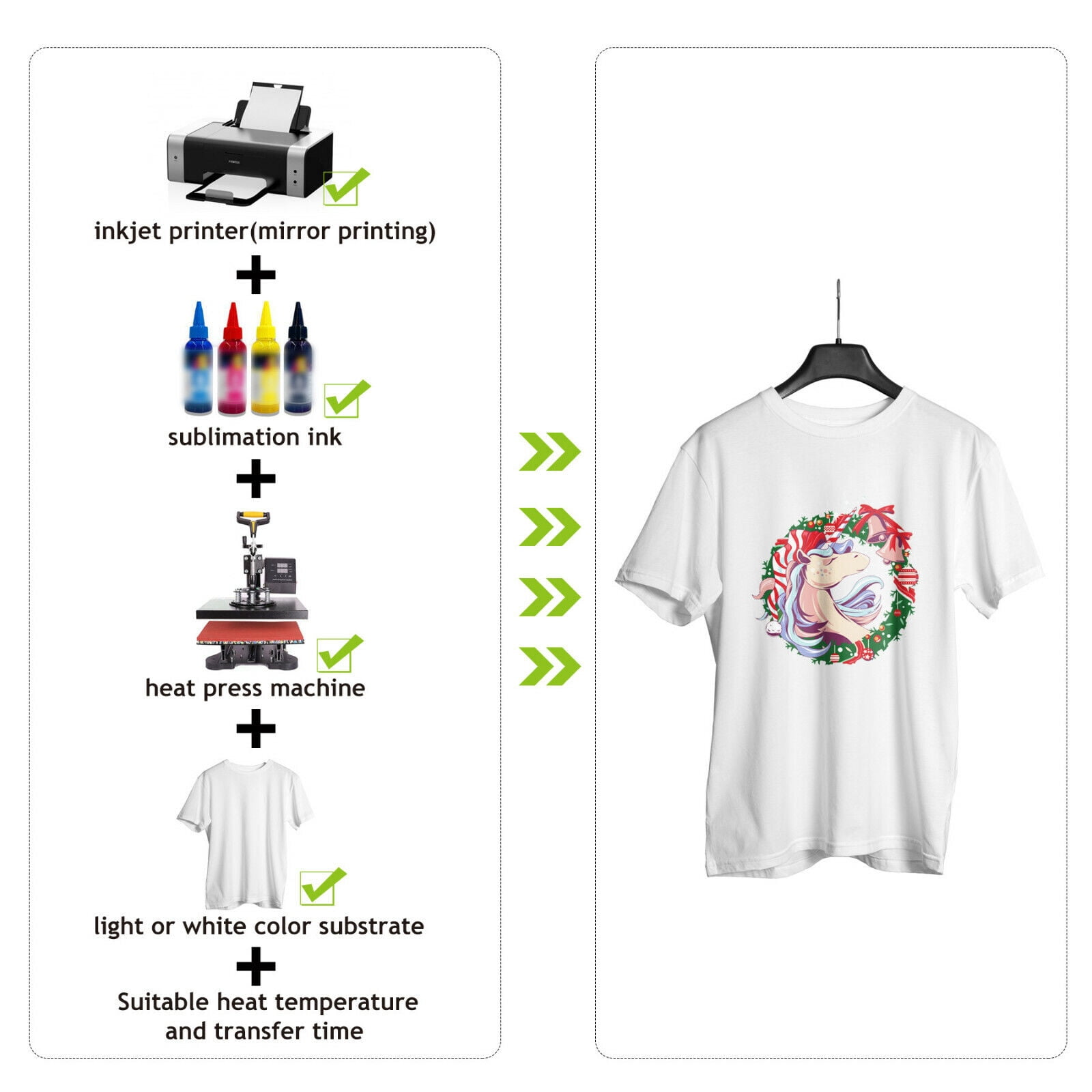 Koala Sublimation Paper and Ink Bundle Kit - 120gsm Sublimation Paper 8.5x11 + 4x150ML Koala Sublimation Ink for All  Inkjet Sublimation Printers Surecolor F170 F530 Ecotank ET-2803 ET-2400 2800
