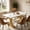 White Gold, variant on Fnova 63" Modern Dining Table, Rectangular White Faux Marble Top Kitchen Table, Stylish Metal Trestle Legs, Seats 4 to 6 for Dining Room & Kitchen, Living Room
