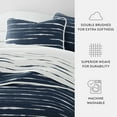 thumbnail image 5 of Lightweight Reversible Quilt Sets in Navy Horizon Patterned Coverlet for King/Cal King Size Beds by Comfort Canopy, 5 of 18