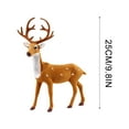 thumbnail image 5 of CuiLiyq Plastic Christmas Deer Figurines, Simulated Standing Ornament Of Spotted Deer, Tabletop Ornaments for Cabinet Mantel Shelves Fireplace Home Decor (9.84 Inch), 5 of 8