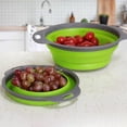 thumbnail image 3 of Juego de colador plegable cesta de colador de pasta con asas de plástico coladores plegables para cocina con extensible, 3 of 8