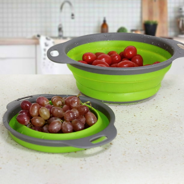Amdohai Collapsible Colander Set Pasta Strainer Basket with