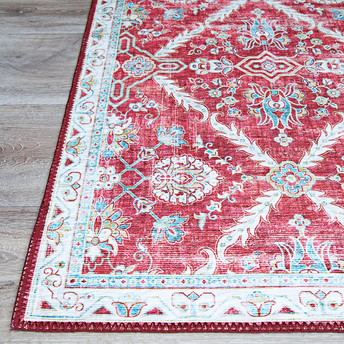 Couristan Pasha Arcadia Garnet Area Rug