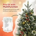 thumbnail image 3 of Lumiparty 4.5FT Christmas Tree with 78 Lights & 8 Mode, Pre-Lit Artificial Desktop Xmas Tree, Christmas Decoration for Home, Office Holiday Decor, 3 of 7