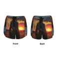 thumbnail image 3 of Salouo Sunset Western Cowgirl Print Women's 2 in 1 Running Shorts Double-Layer Shorts Athletic Workout Gym Yoga Shorts Running Shorts for Women-Medium, 3 of 7