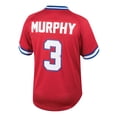 thumbnail image 3 of Youth Mitchell & Ness Dale Murphy Red Atlanta Braves Cooperstown Collection Mesh Batting Practice Jersey, 3 of 3