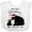 AA-White, variant on Inktastic Our First Christmas Bears in Santa Hats with Ornaments 2025 Boys or Girls Baby Bib