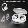 thumbnail image 4 of Auriculares inalámbricos Bluetooth 5.4 Hi-Fi Bass Stereo 56H con cancelación de ruido IPX7 resistentes al agua Auriculares deportivos con gancho para la oreja, 4 of 7