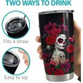 thumbnail image 6 of Sugar Skull Tumbler Sugar And Spice 20oz Tumblers with Lid Gift for Women Girl Friends Christmas Birthday, 6 of 7