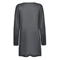 thumbnail image 5 of MSJUHEG Cardigan For Women Cardigan Sweaters For Women Womens Ladies Solid V-Neck Cardigan Long Sleeve Coat Pockets Outerwear Womens Cardigan Sweaters Dark Gray Xl, 5 of 9