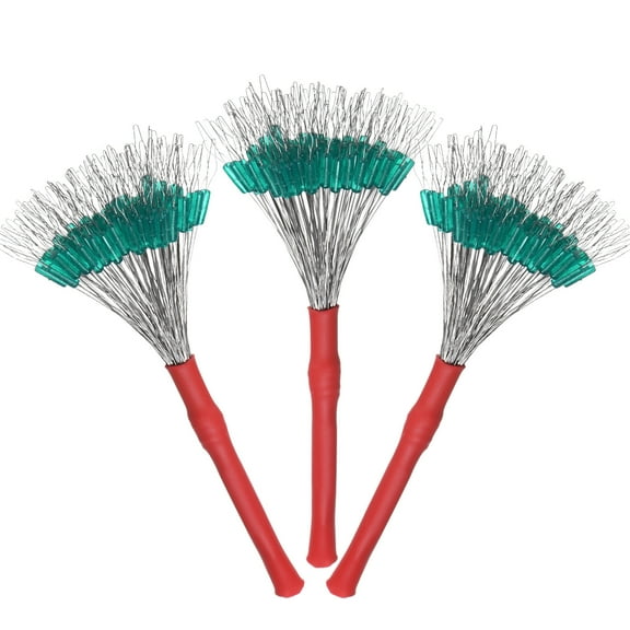 Uxcell Fishing Bobber Stops [300PCS] Column Floats Sinker Stops for Streams & Lake Fishing - Transparent Green Silicone