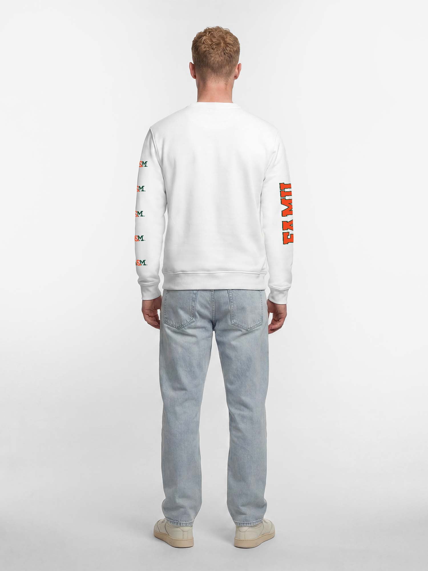 Florida A&M Rattlers Reebok Mens White Crew Sweatshirt