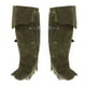 thumbnail image 2 of Fundas para botas de disfraz Yuyangstore accesorios impermeables disfraz parte superior de bota de PU Medieval Verde, 2 of 8