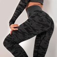 thumbnail image 2 of Bigersell Baggy Yoga Pants for Women Yoga Full Length Pants Camouflage High Waist Hip Tights Quick-Drying Stretch Seamless Yoga Pants Ripped Yoga Pants for Ladies, 2 of 9