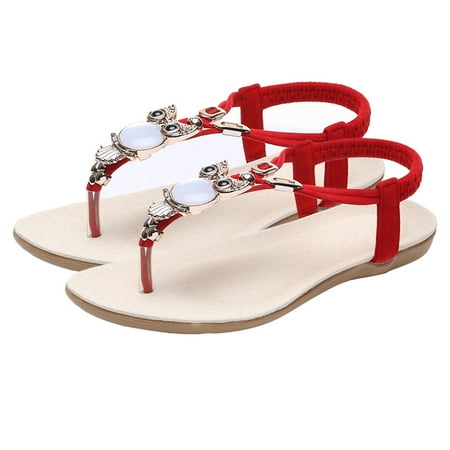 

NUOLUX 1 Pair Summer Sandals Breathable Flat Bottom Sandals Open Toes Sandal for Women