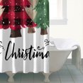 thumbnail image 4 of Christmas Tree Merry Christmas Shower Curtains,Reusable Bath Curtain with Hooks Basic Polyester Fabric Bathroom Curtains for Thanksgiving Day Fall Party Home Decor, 4 of 5