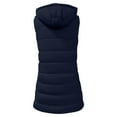 thumbnail image 6 of VISALY Womens Mid Long Puffer Vest Hooded Sleeveless Winter Coats Quilted Warm Zip Up Padded Outerwear Jackets with Poskets C Xxl, 6 of 7