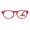 Red, variant on SA106 Oval Horn Rim Multi 3 Focus Progressive Reading Glasses Black +1.0