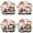 Red Mushroom Plant-1, variant on Shower Caps,Red Mushroom Plant White Pattern Waterproof Shower Cap for Women 4 Pieces,Double Reusable Hair Cover for Shower PEVA Elastic Stretch Hem