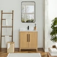 thumbnail image 3 of Gara 30" Single Bath Vanity in Washed Ash Grey with White Grain Composite Stone, 3 of 16