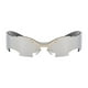 thumbnail image 5 of Gafas de sol sin montura, gafas de sol cyberpunk para rave, Halloween, adultos, calle, playa Plata, 5 of 9