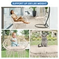 thumbnail image 4 of Beige Space Saving Swing, 31.5x15.7 Inch Dimensions, No Tools Installation, Compact Hammock Chair, Playrooms, Attics, Tiny Homes, 4 of 7