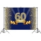 thumbnail image 2 of Fondo de fotografía de feliz 60.º cumpleaños para hombres adultos, azul marino y dorado brillante, fondo de sesenta años, decoraciones brillantes para fiesta de 60.º aniversario., 2 of 5