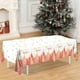 thumbnail image 4 of Mantel Navideño de 274 X 137 Cm | Diseño de Renos y Copos de Nieve | Decoración Navideña de Plástico Pe Resistente y a Prueba de Fugas | Mantel Festivo Multiusos para Cenas y Reuniones Navideñas, 4 of 6
