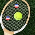 thumbnail image 2 of HOOWIFFY 6Pcs Silicone Tennis Racket Dampeners National Flag Pattern Shock Absorbers, 2 of 4