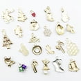 thumbnail image 3 of 23 Pcs DIY Ornaments Christmas Stocking Stuffers Jewelry Charms Pendants Making Decorative Cute Necklace, 3 of 4
