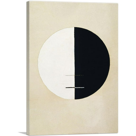 ARTCANVAS Buddhas Standpoint In The Earthly Life No 3 1920 Canvas Art Print by Hilma AF Klint - Size: 60" x 40" (1.50" Deep) (3-Piece)