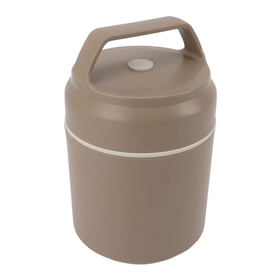 Yajisi 420 ml Stainless Steel Thermal Bento Box – Leakproof, Insulated, Handle Design, Khaki – Ideal for Office & Travel