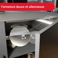 thumbnail image 5 of Amortiguadores elegantes de color gris, cierre silencioso de plástico ABS, cierre suave y silencioso para puertas de gabinetes y cajones, uso multiusos que protegen las puertas y reducen el ruido en, 5 of 5