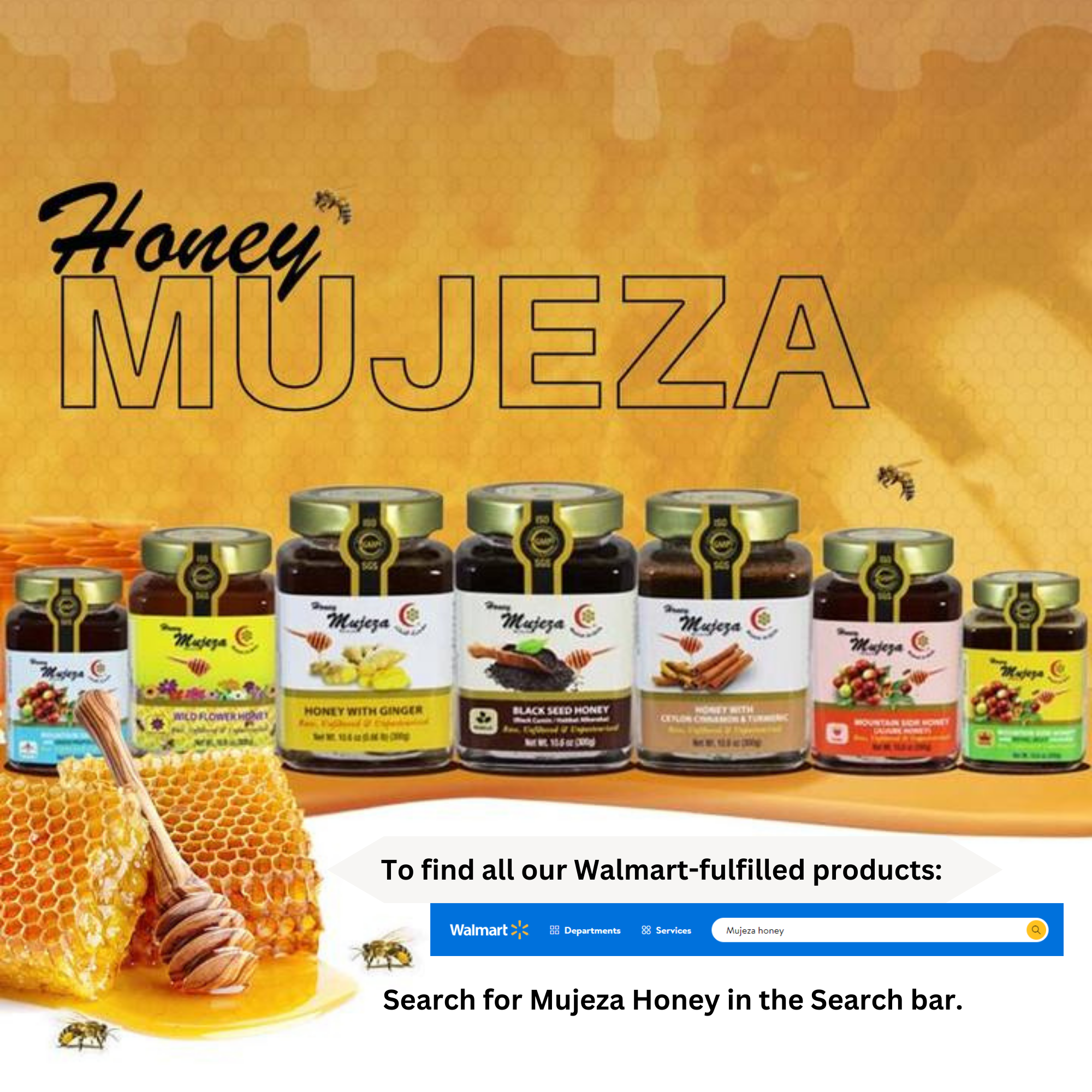 Authentic Mountain Sidr Honey – Jujube Honey, Supports Mental Health, Memory and Cognition, 100% Natural, Raw Liquid Honey, Gluten Free (250g/ 8.8 oz)