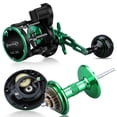 thumbnail image 2 of Sougayilang Saltwater Trolling Fishing Reels 6+1 BB Max Drag 55LB Full Metal Round Reel, 2 of 8