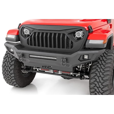 Rough Country Front LED Bumper for Jeep Gladiator/Wrangler JK/JL - 10635 Fits select: 2015-2017,2019 JEEP WRANGLER UNLIMITED