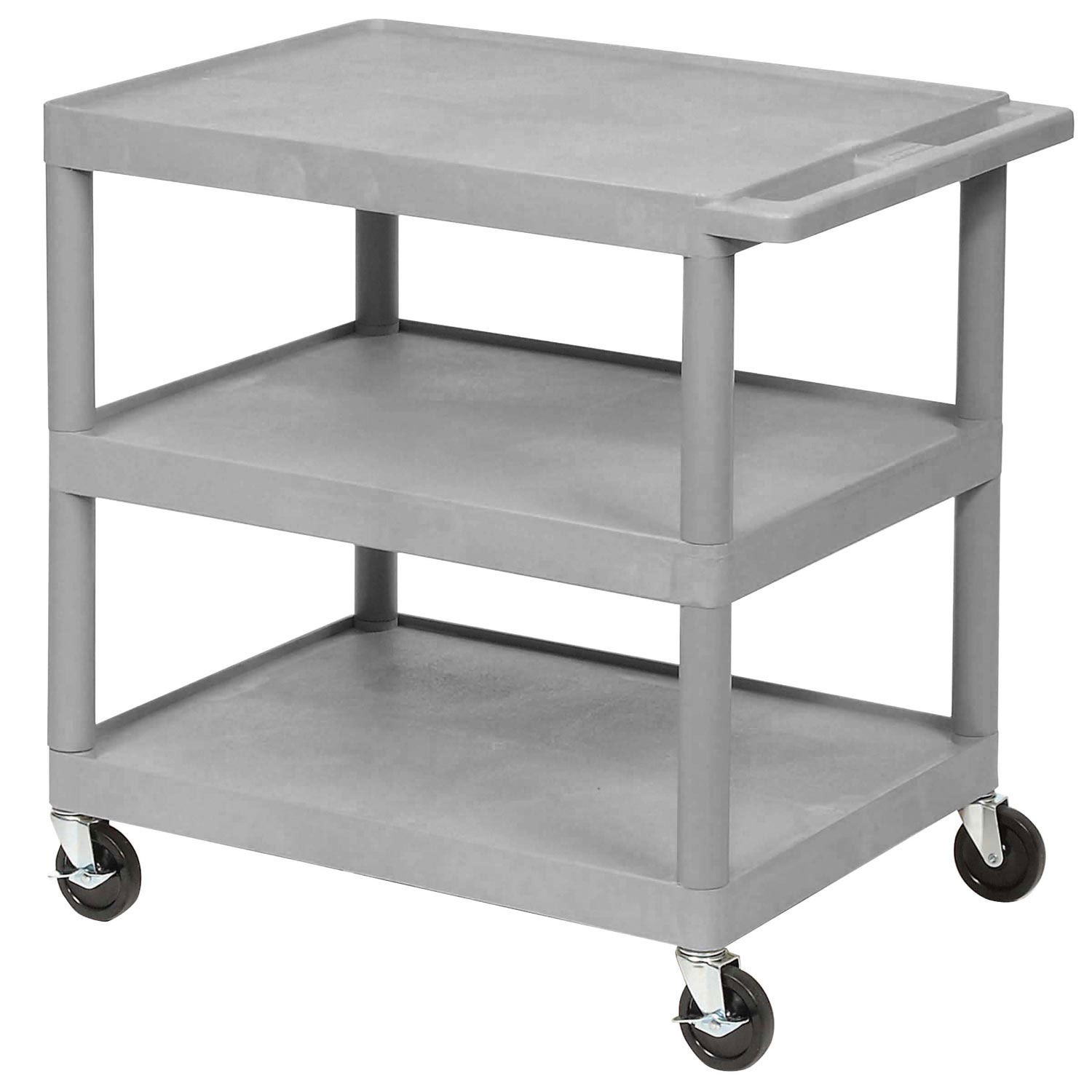 Luxor Plastic Shelf Truck 24 X 18 X 32 1 2 3 Shelves Walmart Luxor Plastic Shelf Truck 24 X 18 X 32 1 2 3 Shelves Walmart
