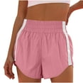 thumbnail image 2 of Sakmal Dolphin Shorts for Women Trendy Pink Quick Dry Running Baseball High Waisted Athletic Shorts, 2 of 8