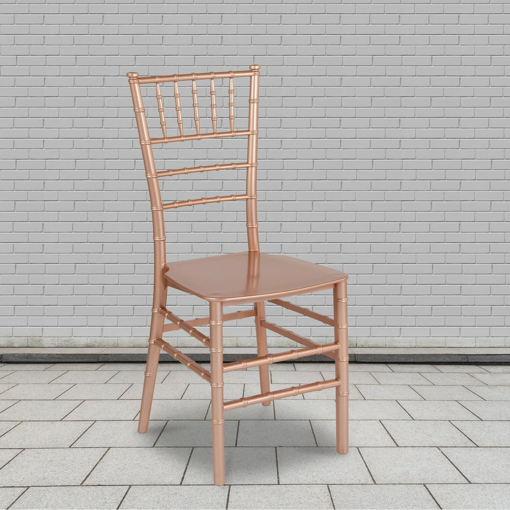 Flash Furniture 2 Pk. HERCULES Series Rose Gold Resin