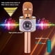 thumbnail image 4 of BONAOK Micrófono inalámbrico de karaoke Bluetooth, 3 en 1, portátil, micrófono de karaoke, máquina de altavoz, fiesta en casa, cumpleaños, para todos los teléfonos inteligentes, PC (Q37 oro rosa), 4 of 5