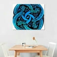 thumbnail image 2 of Orinice Celtic Design Spirals Optical Illusion Fine Art Aesthetic Poster & Print Wall Painting for Classroom Kitchen Office Farmhouse Bathroom Room Decor Pictures Wall Art Painting Canvas Wall Art, 2 of 6