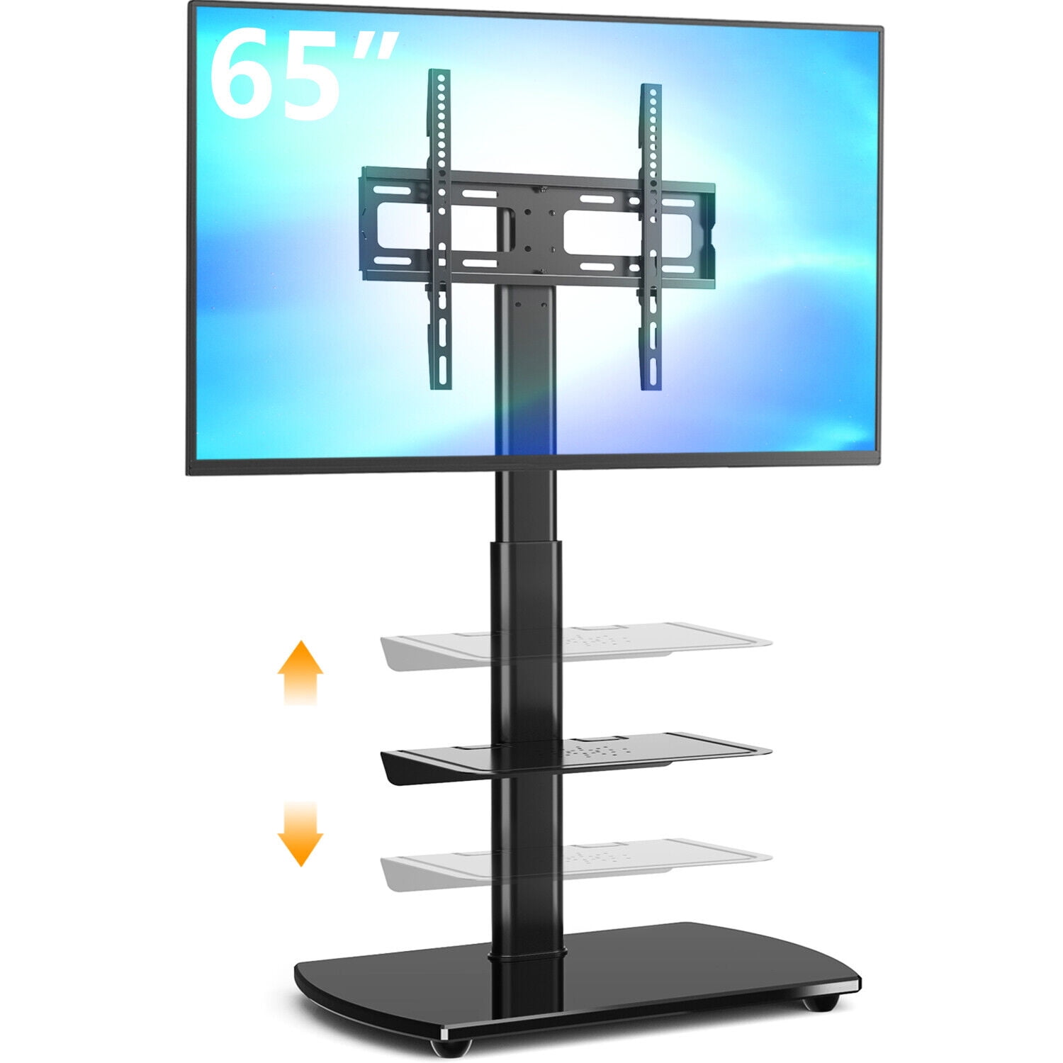 Swivel TV Floor Stand with Mount for 2870 in LCD LED Flat or Curved