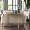 thumbnail image 2 of Pemberly Row Modern Metal and Marble Console Table in Gold/White, 2 of 8