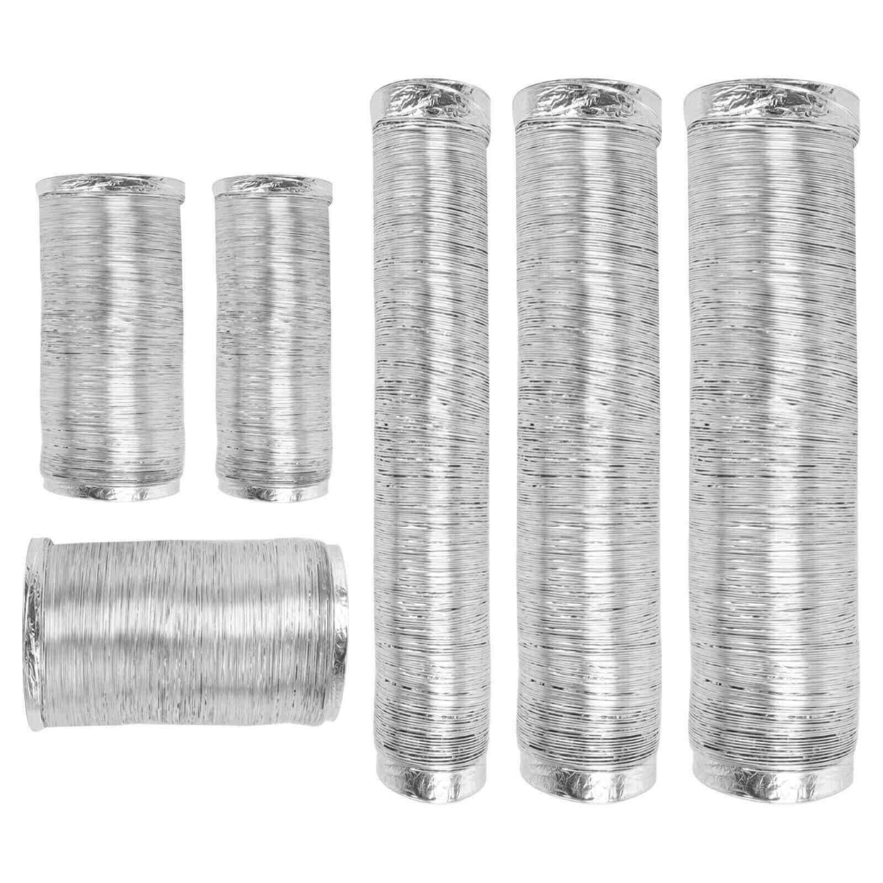 4 6 8" Flexible Aluminum Air Ducting Dry Ventilation Hose NonInsulated